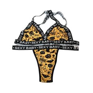 Halloween Bra Panty Sexy Baby Set Ghost Boo Pumpkin